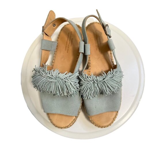 Naguisa Calau Fringe Espadrille Sandels  Anthropologie size 40 - Picture 1 of 6